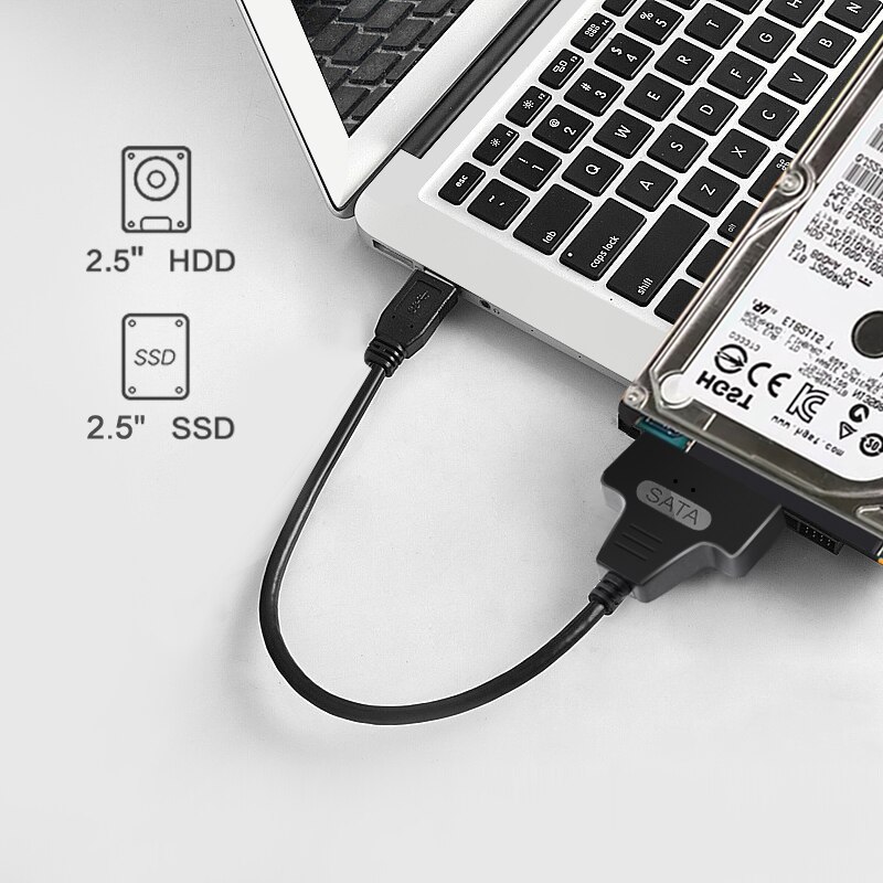 Super Speed USB 3.0 to SATA III 2.5" Hard Disk Converter SATA External SATA3 Hard Drive Adapter Cable For 2.5 Inch SSD HDD