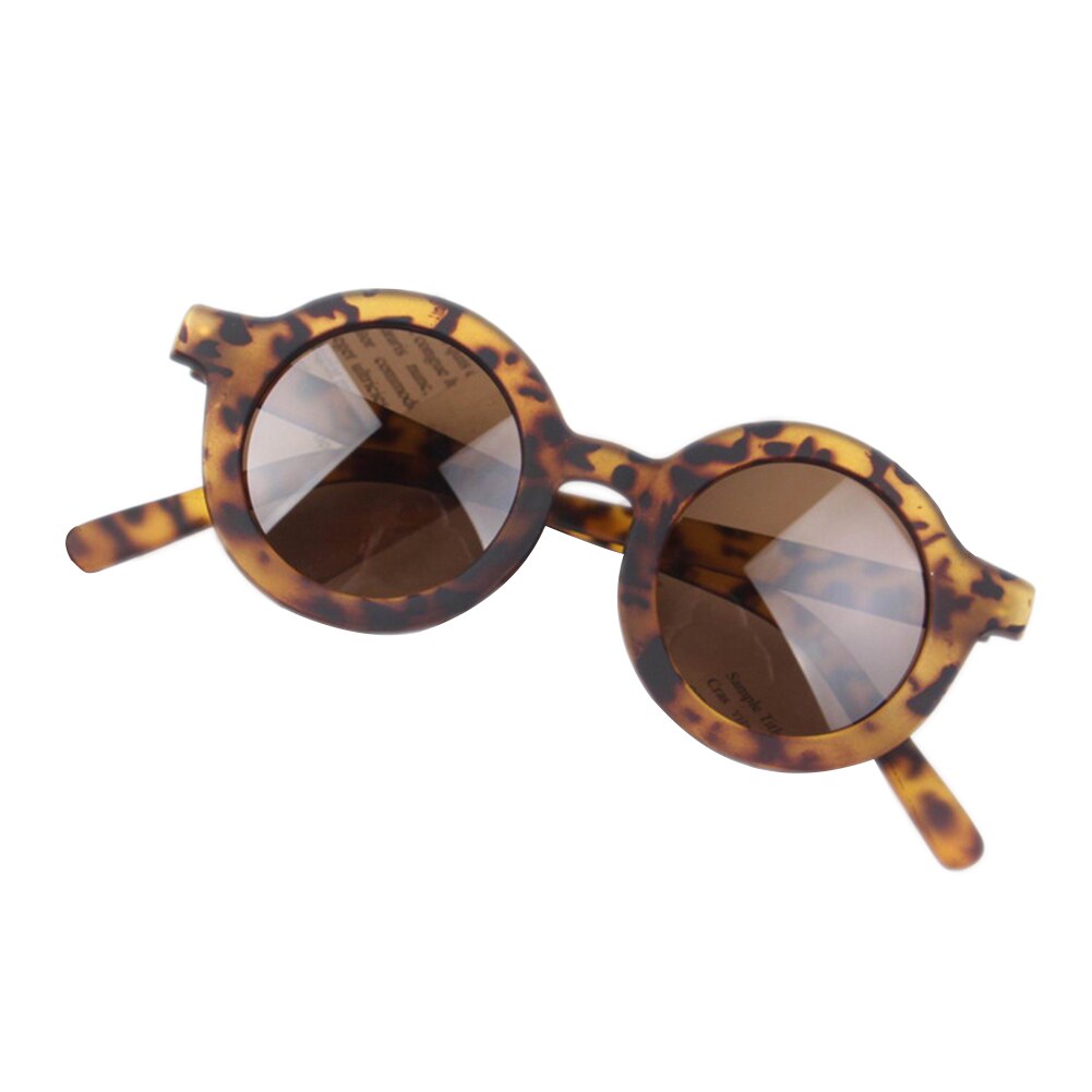 Gafas de sol de 7 colores para bebés, niñas y niños, montura de gato de dibujos animados, para actividades al aire libre, para verano: whole leopard