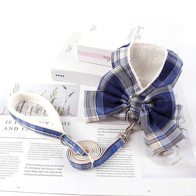 Dog Traction Rope Cute JK Pet Clothes Small And Medium-sized Dog Vest Teddy Bear Go Out Chest Strap Walking Dog Rope Vest