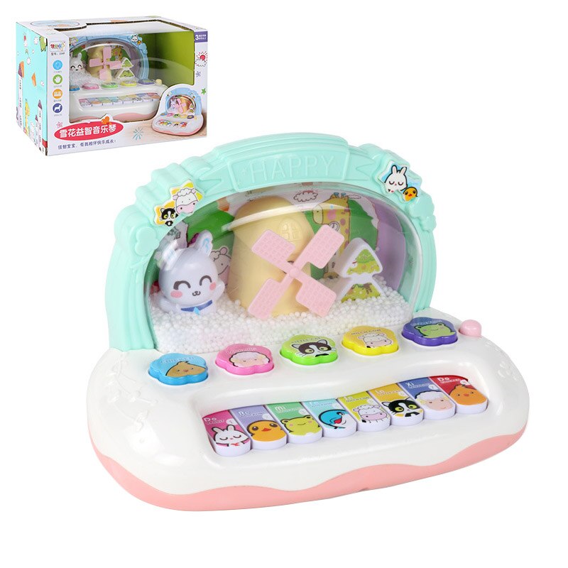 Kids Mutilfunctional Muziekinstrument Baby Flash & Game & Muziek Piano Developmental Muziek Vroege Educatief Speelgoed voor Kinderen: Default Title