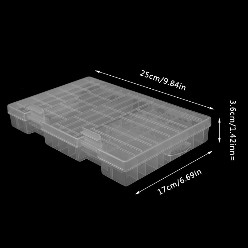 1PC 40XAAA Batteria + 60XAA Cassa Del Supporto Della Batteria Portatile di Plastica Scatola di Immagazzinaggio Della Cassa di Batteria/Organizzatore/Contenitore aa aaa Rangement Mucchio