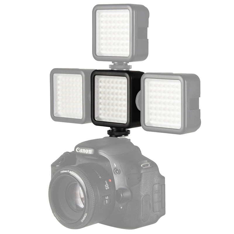 Ulanzi W49 Mini Led Video Licht Op Camera Met 3 Shoe Voor Dslr Mini Night Fotografische Fill Verlichting Voor nikon Canon Sony