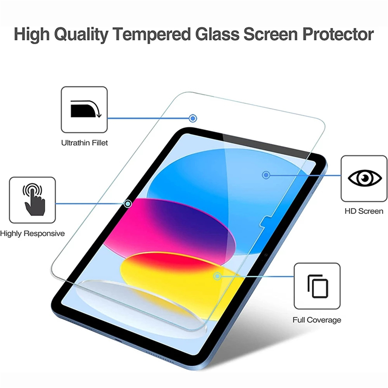 2 STUKS Glas Screen Protector Tablet Case voor IPad Air Pro 10e Generatie 10.9 11 10.2 Inch 2022 2024 I Pad 10 9 8 7 6 Gen Cover