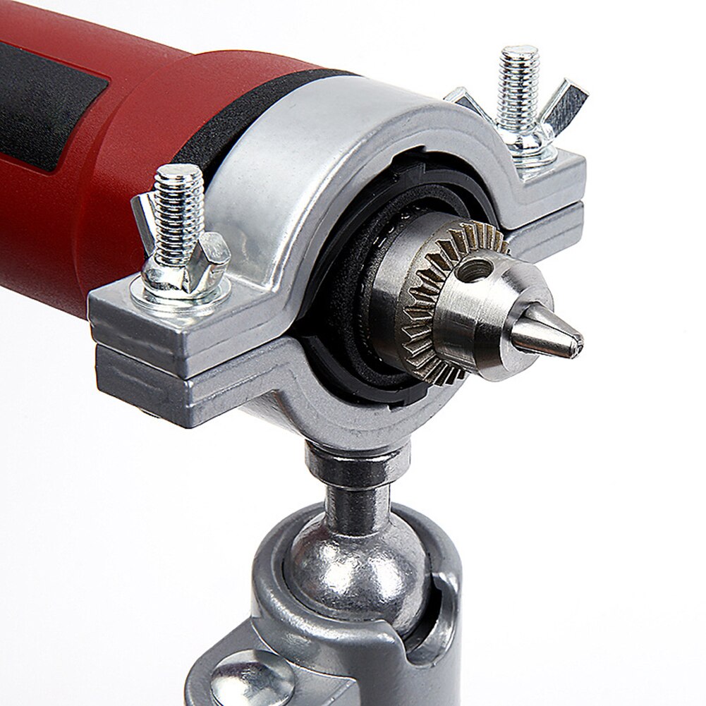 Woodworking Table Vise Bench Swivel Clamp 360 Rotating Angle Grinder Electric Drill Holder Electric Hand Drill Fixture