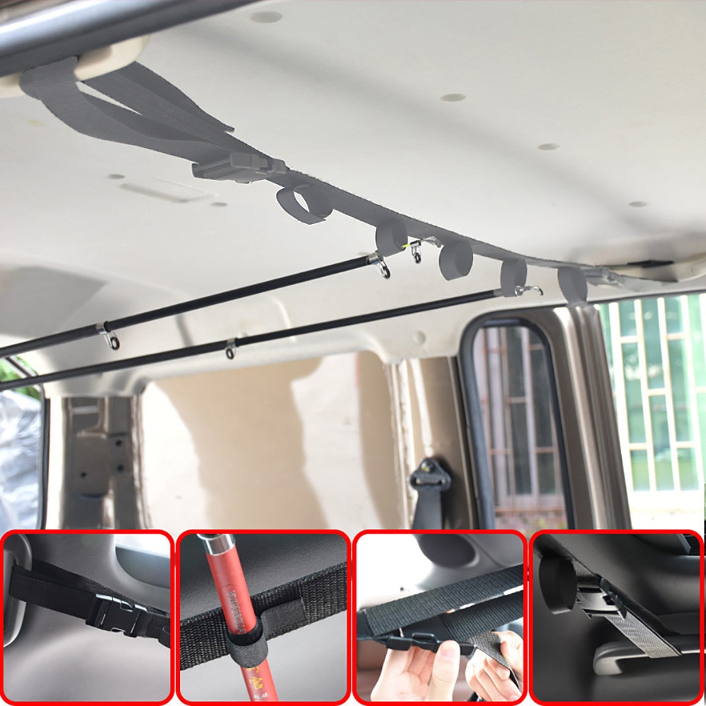 Car Mounted Rod Carry For Fishing In-Vehicle Storage Of Fishing Rod Car fishing rod strap/Rod carriers dedicated to assisting gr