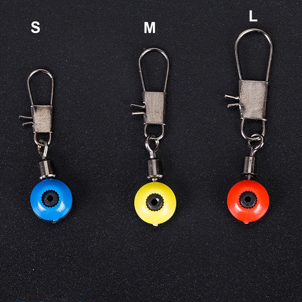 Connecteur de pêche Walk Fish 20 pièces/lot, bouchon de perles d'espace, pivot de pêche à grande vitesse, pièces de matériel de pêche
