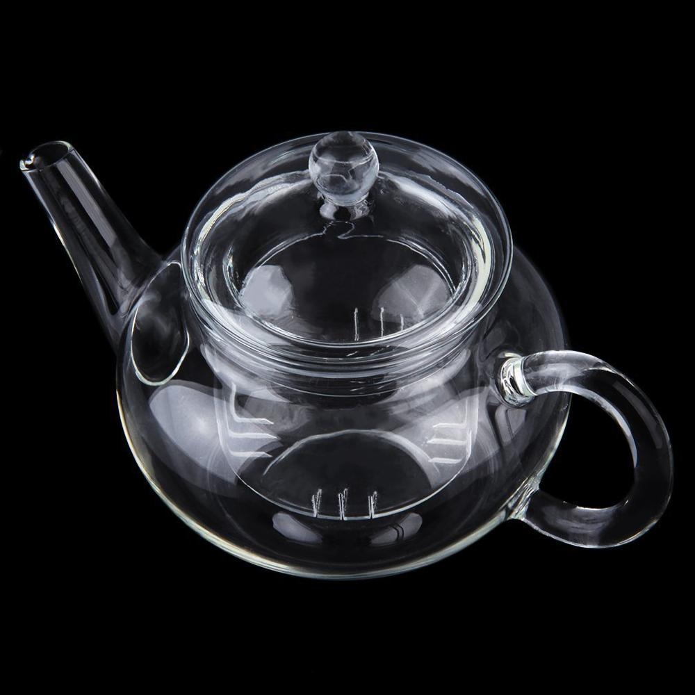 Glass Teapot 250ML Resistant Bottle Cup Infuser Infuser Tea Leaf Heat Home Shop Herbal Kitchen Transparent
