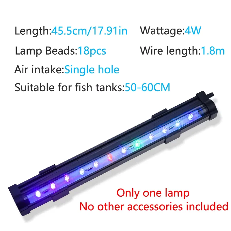 Aquarium LED Kleurrijk Licht Aquarium Dompelpompen Verlichting Waterdichte Bubble Lights voor Aquariums Aquarium Verlichtingsbenodigdheden: Rood / ons aansluiten