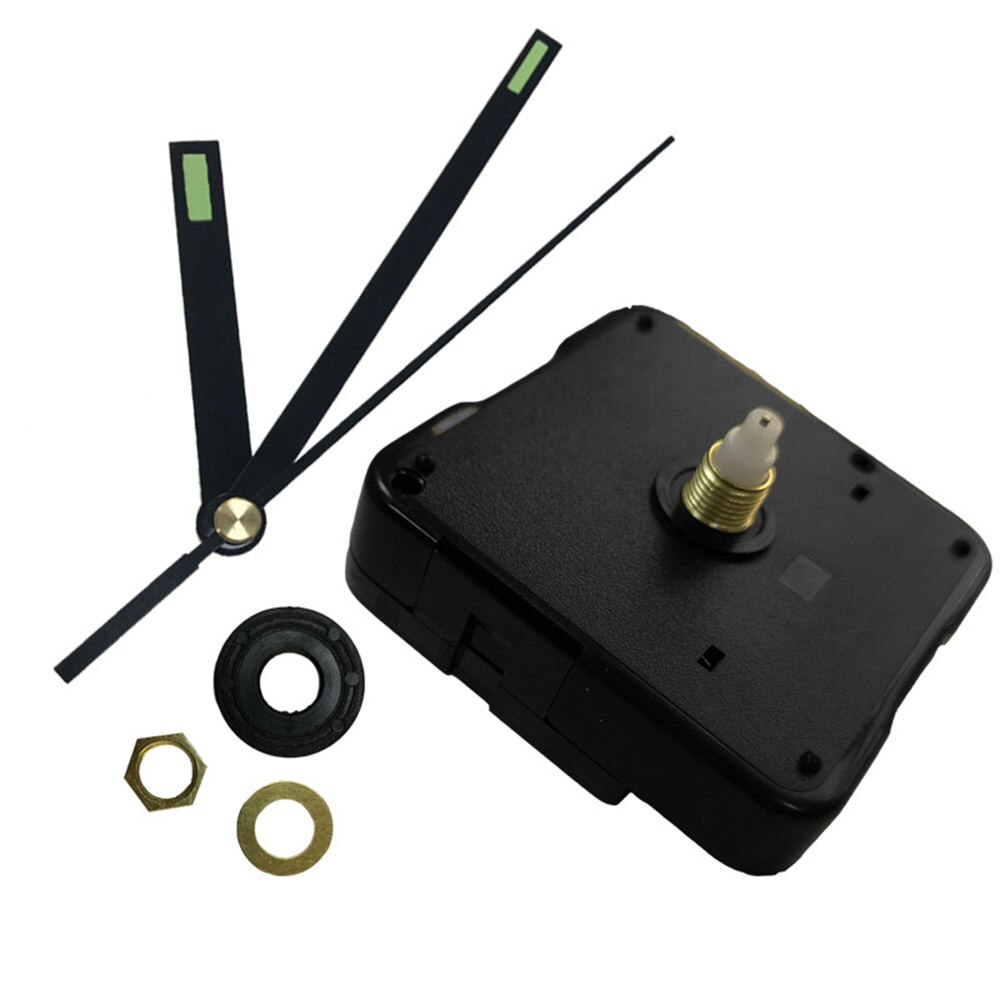 Zwart diy quartz uurwerkmechanisme reparatie wijzers diy gereedschap fittingenset drie wijzers één uurwerk drie afstandhouders