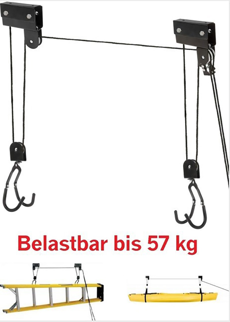 50kg cykelhiss takmonterade taklyft lasthållare för cykelcykelförvaring garagehängare monterad lyftremskiva