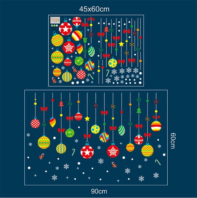 Christmas Vinyl Window Wall Stickers Decal Snowman Removable Home Room Decor: 9