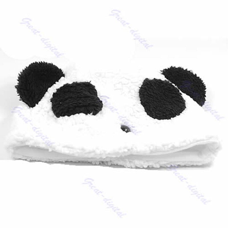 Cartoon Animal Cute Panda Bear Beanie Winter Fitted Warm Soft Hat: Default Title