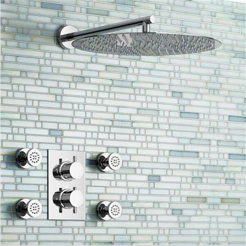 Household Round Body Sprays Jet Bathroom Shower Head Bathroom Supplies Shower Side Spray Massage Spa Shower Shower System