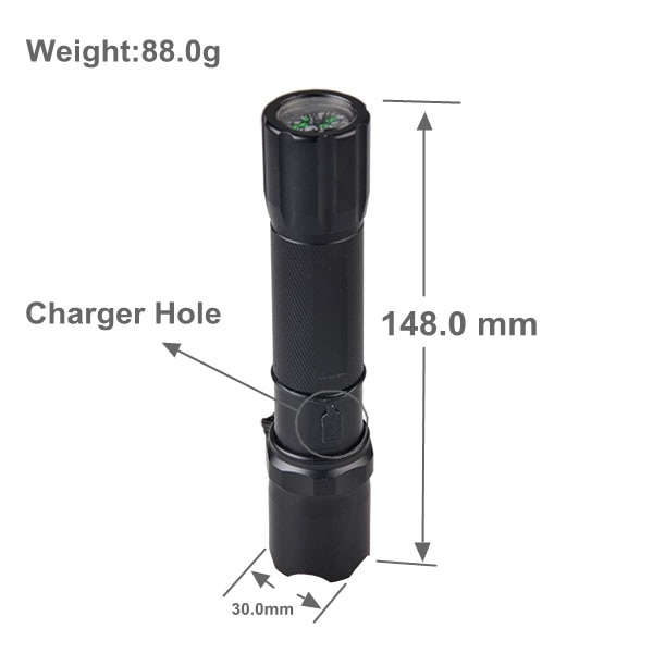 Tmwt 5w kraftig ultraviolet sort lys lommelygte usb genopladelig 395nm 365 led lilla lys 365nm uv lommelygte