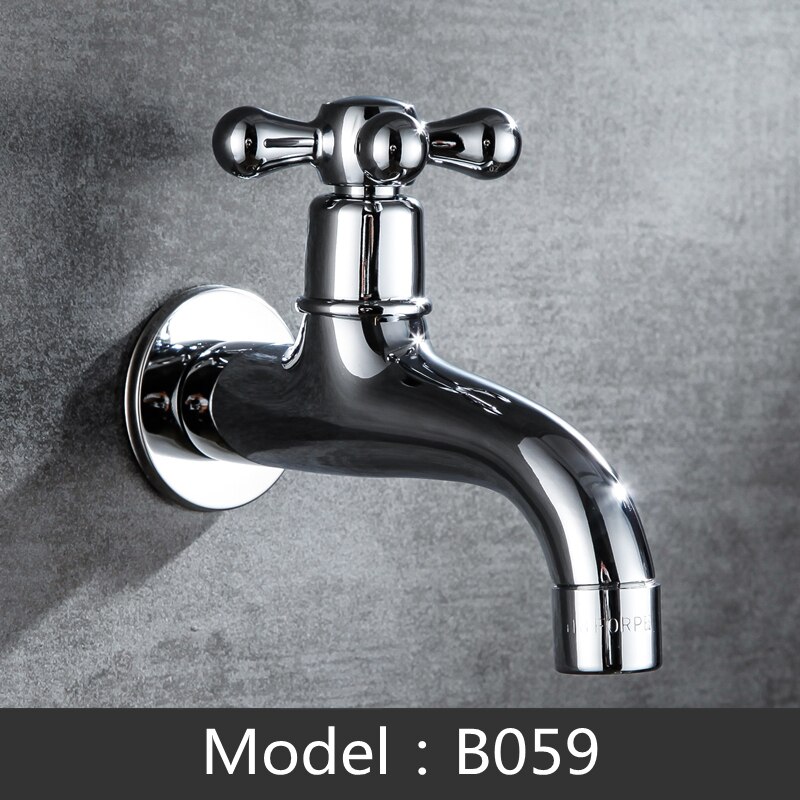 Home Brass Wall Mount Decorative Outdoor Garden Faucet Wash Basin Mop Washing Bibcock Machine WC Taps Torneira parede: B059