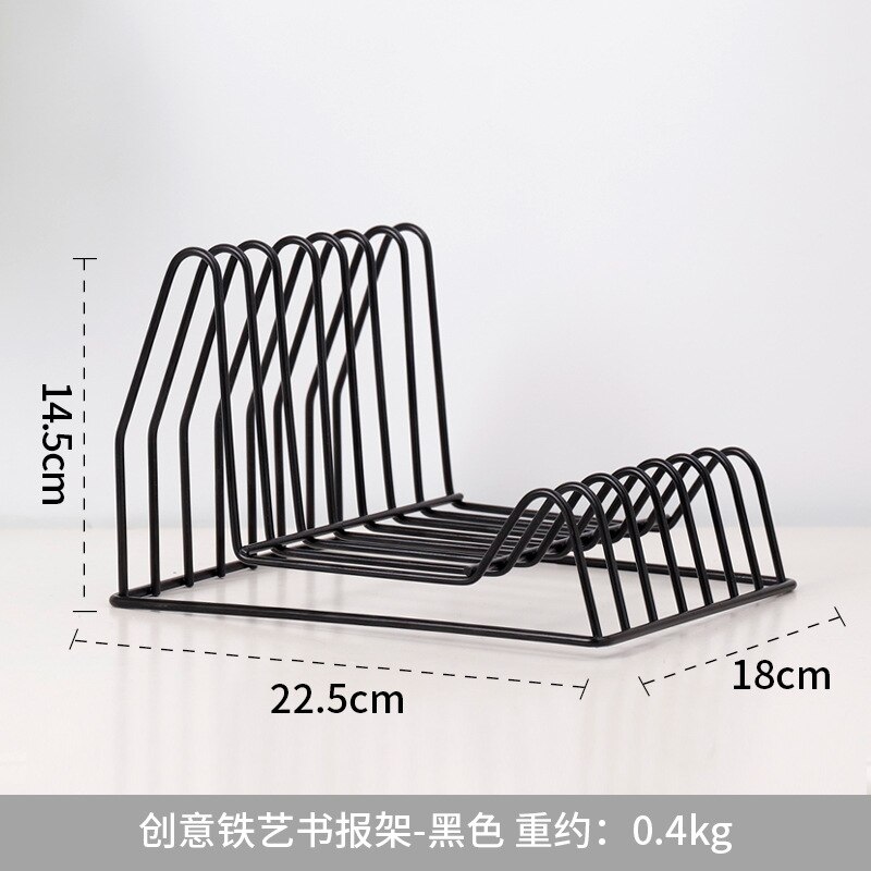 desktop metal gold bookshelf partition file finishing rack office storage cabinet