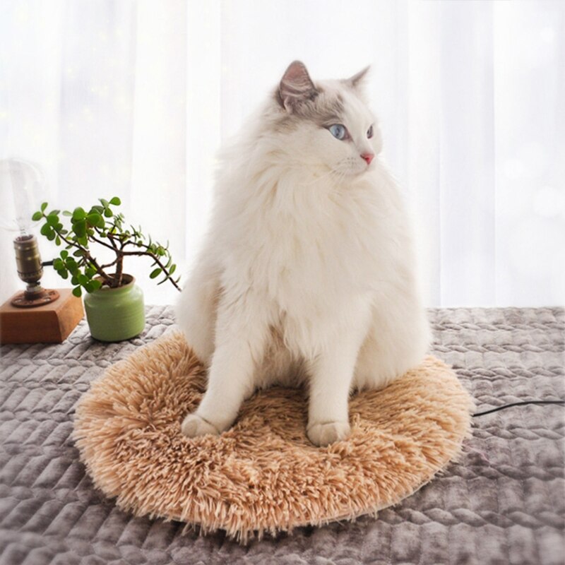 USB Pet Electric Blanket Plush Pad Blanket Anti-scratch Cat Electric Heated Pad Dog Heating Mat Sleeping Bed For Small Dog Cat