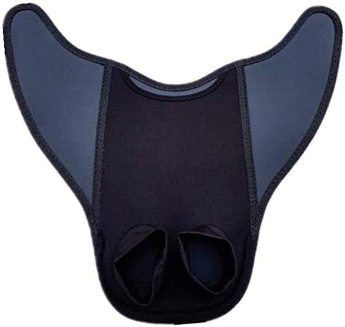 1pcs Anti-Slip Swimming Flippers Adult/Kids Swim Fins Flexible Shoe Swimming Diving Fins Diving Feet Tail: Black / Adult