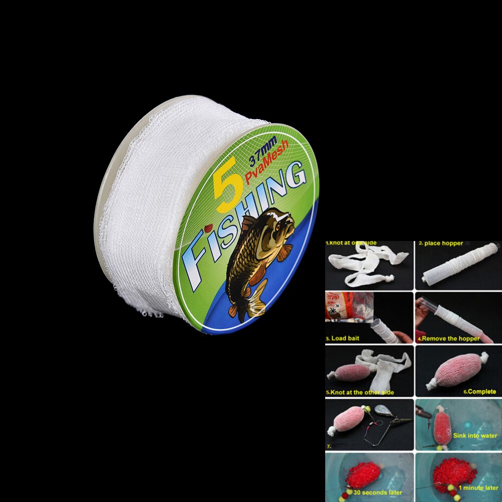 5M Mesh Refill Carp Fishing Stocking Boilie Rig Bait Wrap Bag 37mm