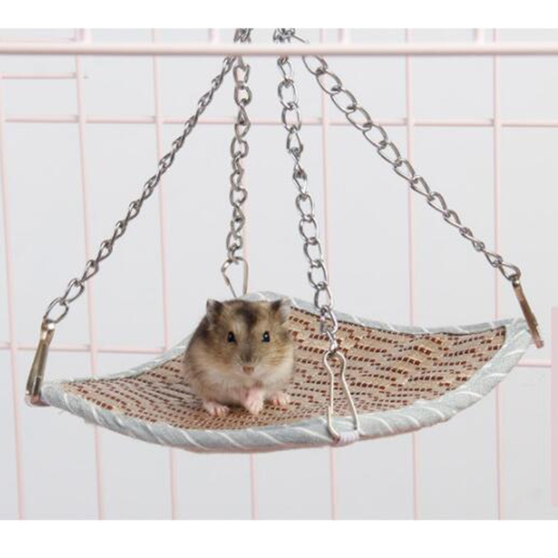 Kleine Haustier Hängematte Hamster Platz KäFeige Haus Mini Hängen Vogel Nest Bett für Nagetier Papageien L69B