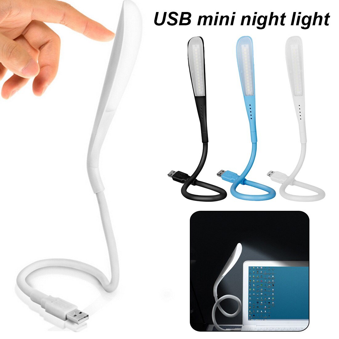 Mini Flexible LED Touch USB Licht Ultra Helle 14LEDS Tragbare USB Led Lampe für Laptop Notebook PC Computer