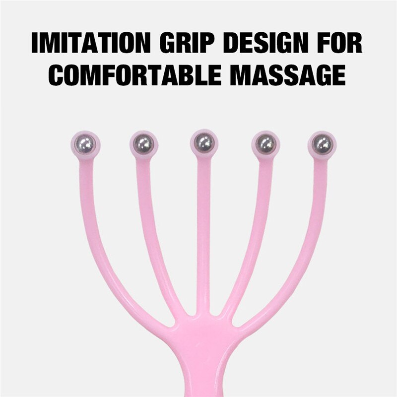 Vijf Vinger Hoofd Relax Massager Haar Held Spa Hoofdhuid Hals Stress Relief Massage Release Hoofd Arts Massager