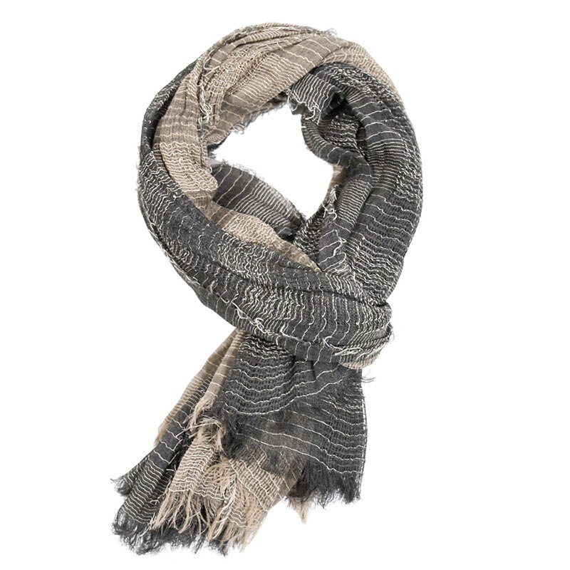 Herfst winter heren sjaal gestreept geruit casual katoenen kwast luxe sjaals britse stijl kasjmier sjaal bandana: 33-7