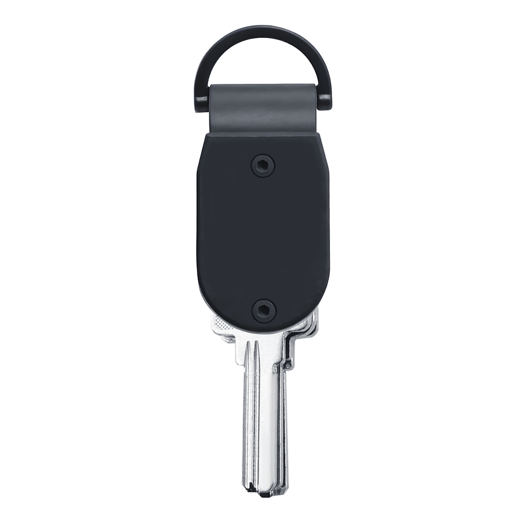 KeySmart Mini Key' Organizer Schlüsselanhängerhalter – kompakter Schlüsselhalter für Schlüsselanhänger, Schlüsselanhänger, Schlüsselhalter, Schlüsselanhänger zum Befestigen von 2–6: Black
