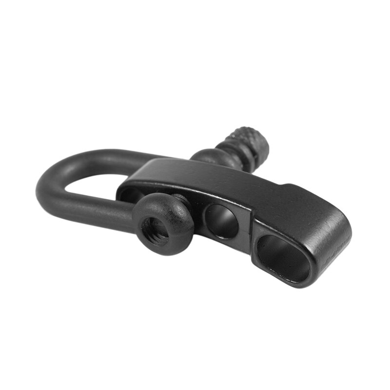 10x U Stijl Zinklegering Verstelbare Sluiting Gesp Voor Paracord Armband Touw Zwart