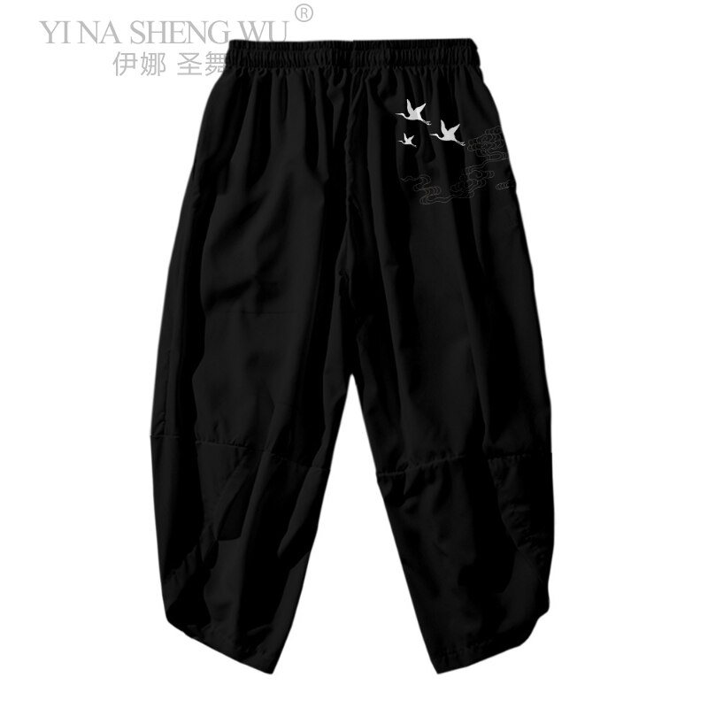 Nuovo stile giapponese Harajuku pantaloni da uomo Sakura samurai costume sciolto moda maschile tradizionale fioritura pantaloni pantaloni casuale anca-salto