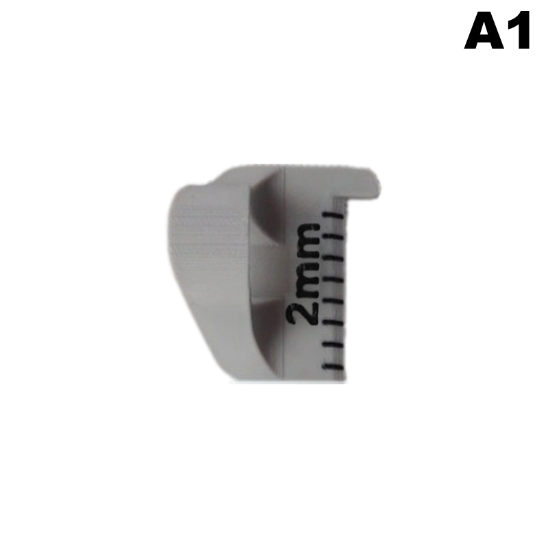 Sewing Needle Gauge Measuring Tool, Finger Ruler Sewing Template For Equal Stitches, Finger Protector, DIY Stitching Guide Tool: Light Grey