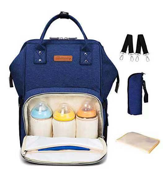 Luiertas Multifunctionele Grote Volume Mummie Rugzak Usb Ankommling Mother 'S Tas: Classic Blue