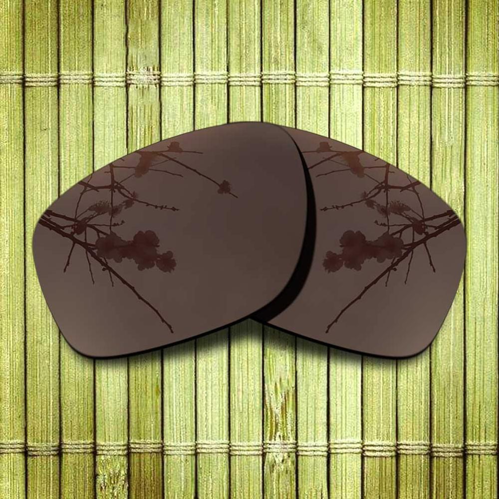 Polarized Replacement Lense For-Oakley Sliver Sunglasses Frame True Color Mirrored Coating - Options: Brown