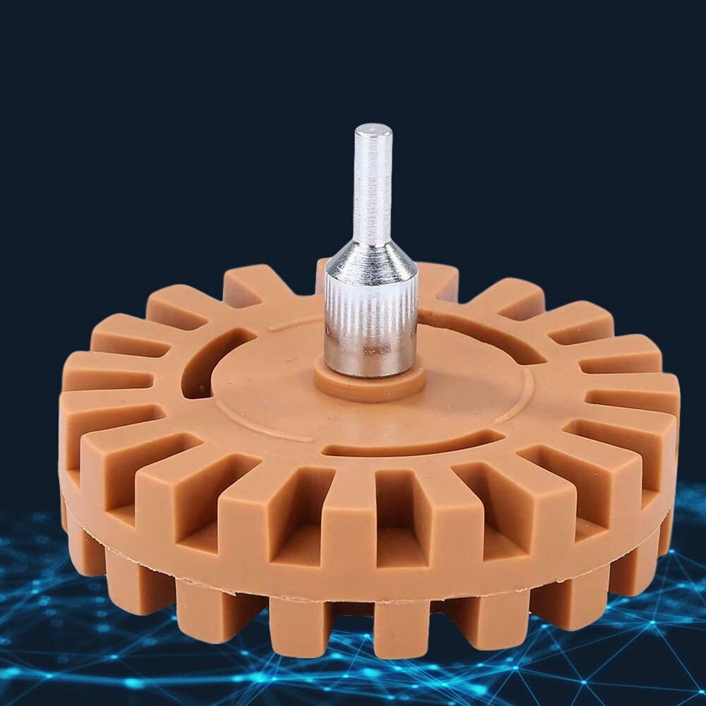Car Sticker Remover Pneumatic Rubber Eraser Wheel Pad Rubber Disk Decal Eraser Wheel Paint Cleaner Car Polish Auxiliary Tool