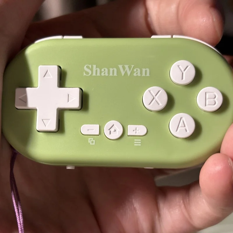 Shanwan – Mini contrôleur de jeu léger sans fil, Bluetooth, à collectionner, Portable, multi-plateforme, connectivité sans fil, nouveauté 2024