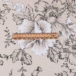 Nanchuang blomst bomuld hørstof håndlavet zakka klud til sofa tasker pude møbel betræk dukke symateriale 45 x 45cm/ stk.: Blå