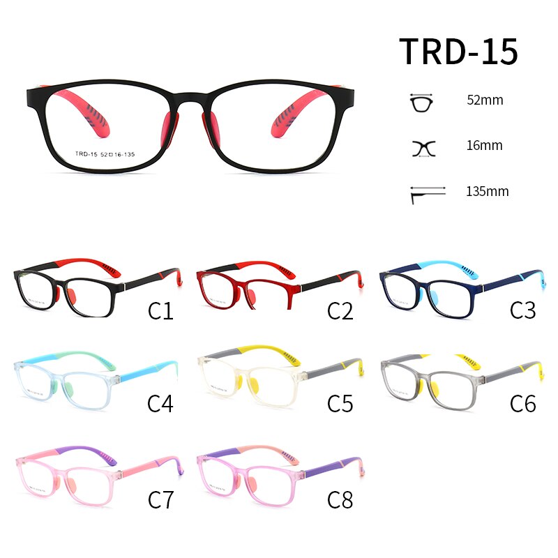 Sininen valo lasit lapset estävät tietokoneen silmälasit lasten tytöt läpinäkyvät  tr90 pehmeä silikonikehys  uv400