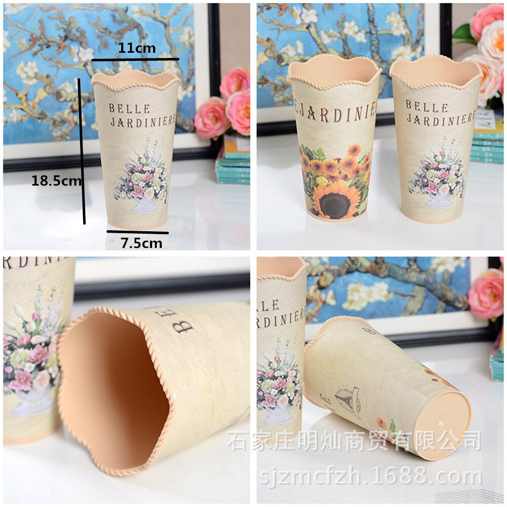 Wall Hanging Planter Plant Pot Trough Garden Fence Balcony Railing Flower Basket Plastic Flower Pots Flowers Bucket Home Decor: D