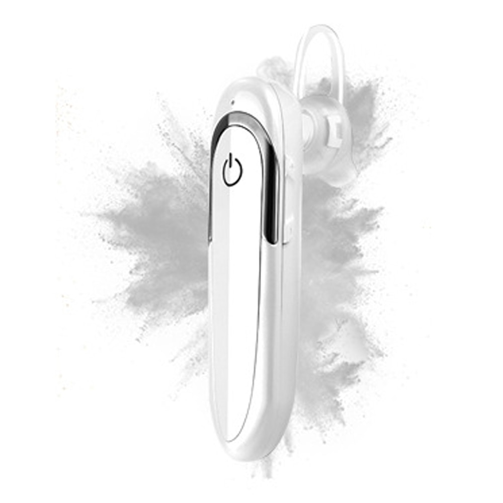 Bluetooth-kuulokkeet mikrofonilla 32 tuntia puheaikaa langattomat kuulokkeet hienkestävät urheilumusiikkinappikuulokkeet pitkäkestoiset kuulokkeet: Valkoinen