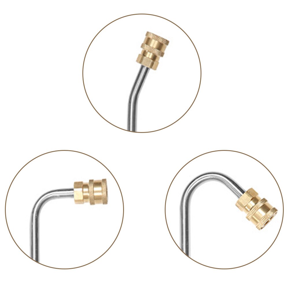 High Pressure Washer Gutter Cleaner Attachment For Lance/Wand 1/4" Quick Connect Brass Stainless Steel