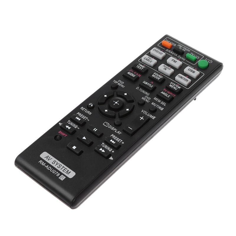 OOTDTY Black Remote Control RM-ADU078 AV System for Sony DAV-TZ710 HBD-DZ170 HBD-DZ171 HBD-DZ175 Replace Television