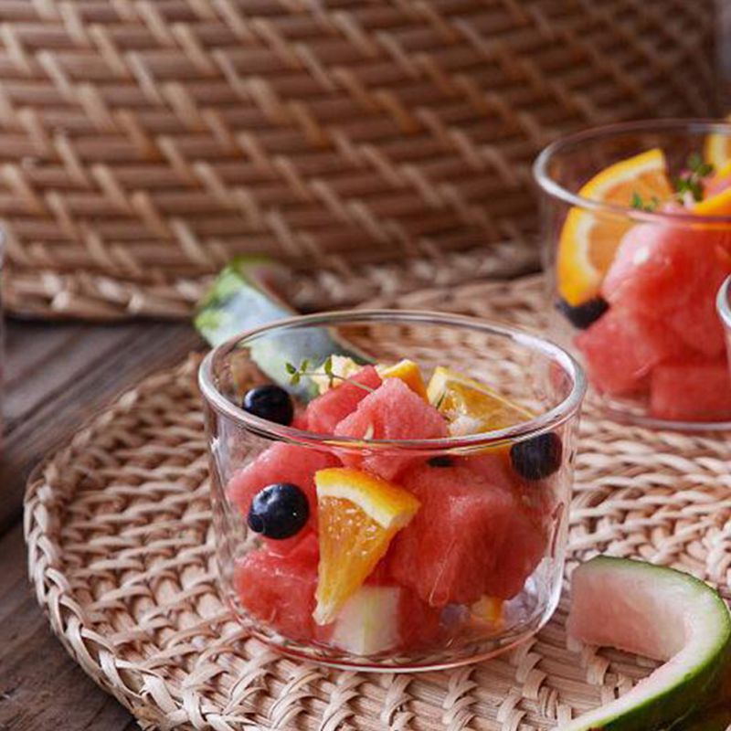 Yogurt Pudding Collins Glass Tea Milk Dessert Cup High Temperature Resistant Water Bottle Yogurt Pudding Glass 250ml--