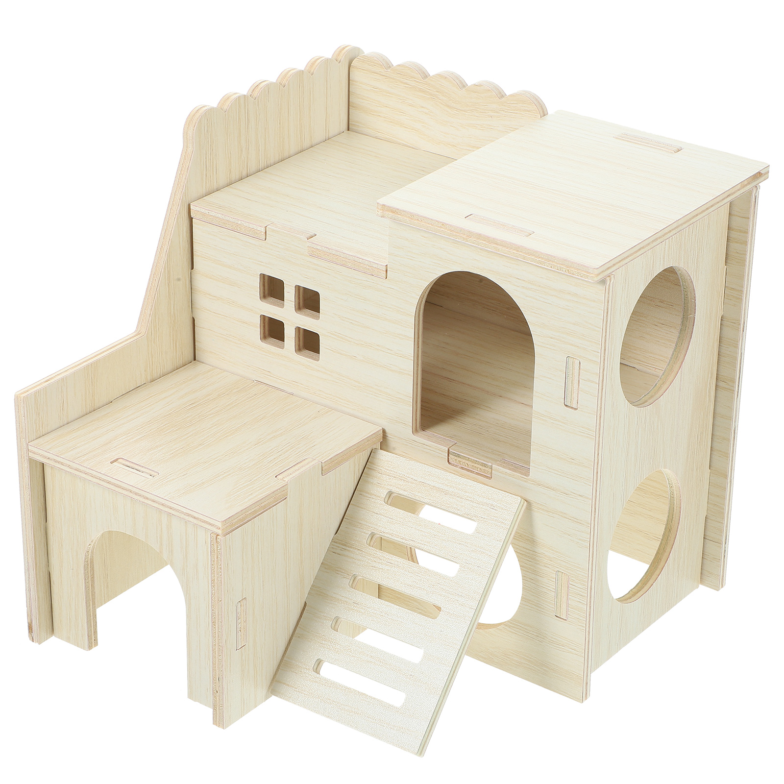 Maison délicate, grande cachette de lapin, Cages en bois, maisons et cachettes de cochon d'inde