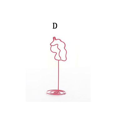 Bryllupslokale bruk kortsete rosa romantisk hjerte svanebrakett bryllupsrekvisita fotoklipp notater mappe: Khaki / 10pc