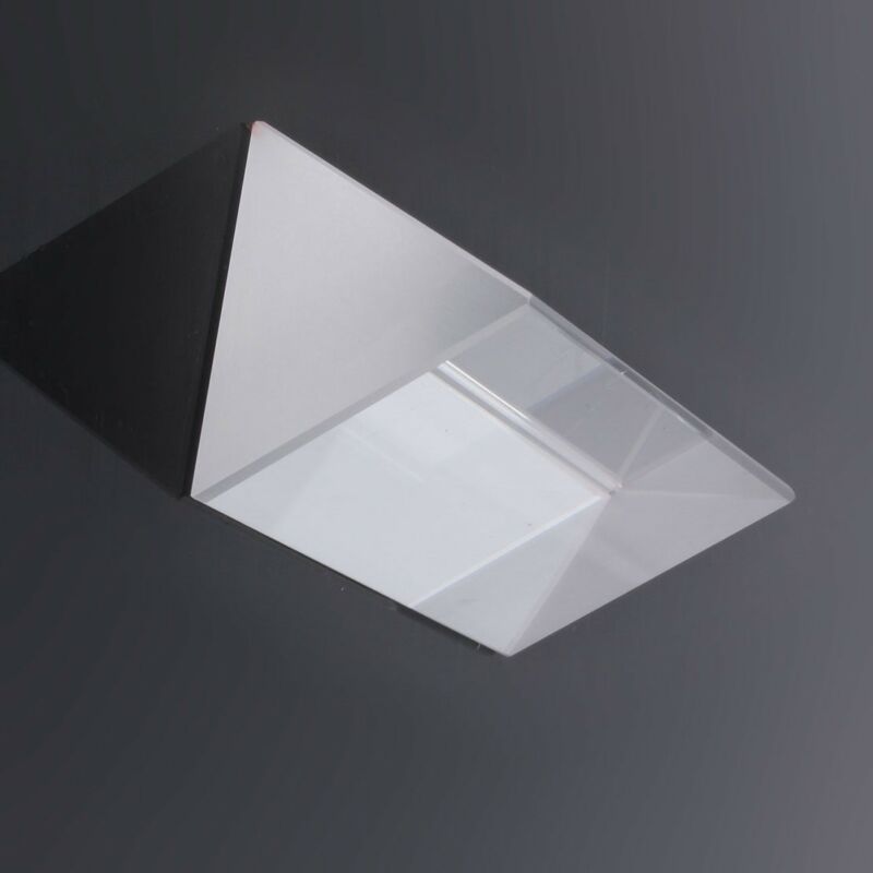 5cm JGS Triangular Prism Optical Glass Triple Physics Teaching Light Spectrum 2"