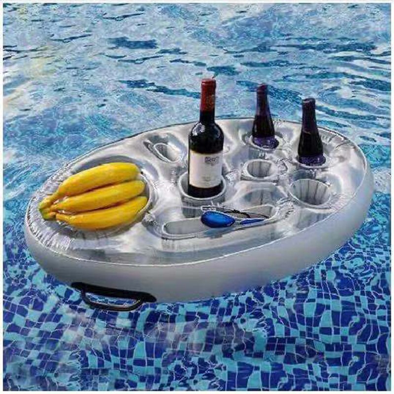 Sommerparty-eimer, becherhalter, aufblasbare pool-schwimmhilfe, bierkühler, tisch-bartablett, strand-schwimmring, flaschenhalter  -40