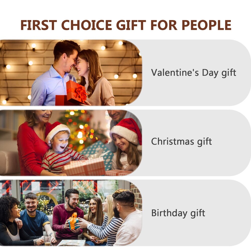 1Pc Love Heart Valentine's Day Musical Box Hand Crank Music Box Mini Music Box