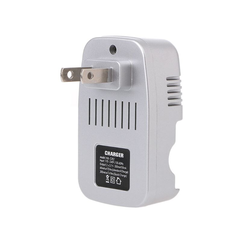 3V Wall Travel Home Wall Charger For CR2 Lithium Rechargeable Battery US Plug