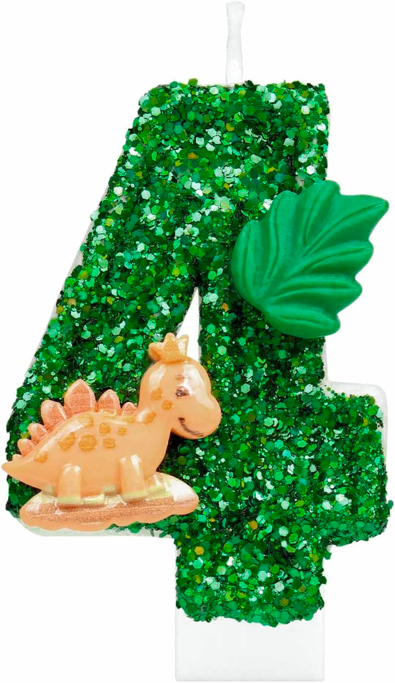 0-9 Number Birthday Candle,Happy Birthday Cake Candle, Birthday Baking Anniversary, Dinosaur Themed Party Supplies: Rainbow