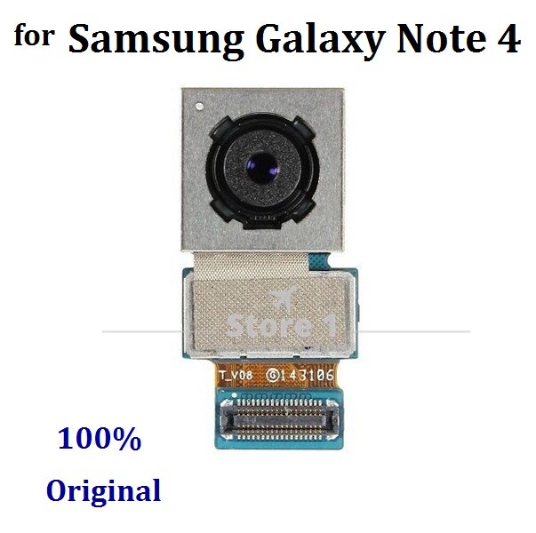 100% Originele 16M Pixel Back Rear Big Camera Module Vervangend Onderdeel voor Samsung Galaxy Note 4 N9100 N910F